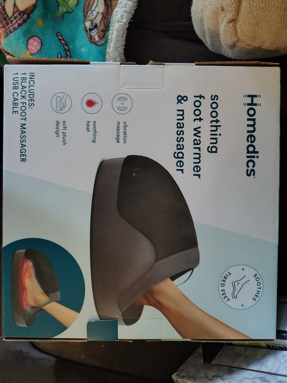 Homedics Black Foot Warmer & Massager